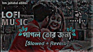 Pagol Tor Jonno  পাগল তোর জন্য  Slowed Reverb Bangla Song  Lofi Song [upl. by Shandie]