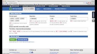 Using UN Comtrade [upl. by Tracie]