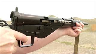 Sten Mk II Pistol Slow Motion Indianapolis Ordnance [upl. by Nihi40]