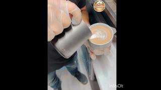 Cafe Latte Makes  Use Heart Coffee Recipe  Cofeemake  Cafe latte [upl. by Nanon]