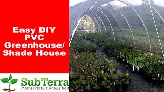 Easy DIY Hoop PVC Greenhouse or Shadehouse [upl. by Atires]