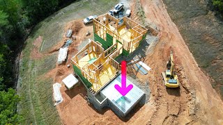 Construction of a MEGA sized Modern Home PT 37 [upl. by Moir]