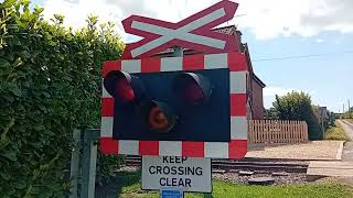 common lane level crossing gartell light railway [upl. by Anaerdna80]