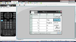 bivariate data TI Nspire [upl. by Danny]