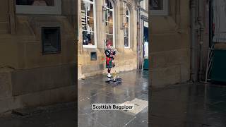 🎶 A Magical Scottish Bagpiper on Edinburghs Royal Mile 🎶 travel europeantravel [upl. by Osrock673]