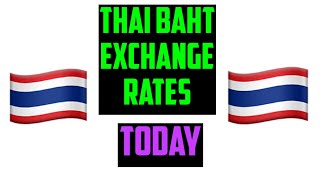 Thai Baht Exchange Rates Today 27 SEPTEMBER 2024 [upl. by Hsur]