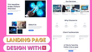 Build A Landing Page with Elementor  Elementor Tutorial For Beginners [upl. by Badger702]