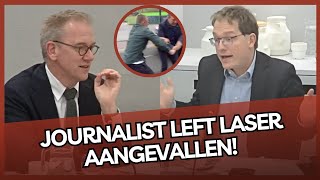 Van Houwelingen FVD confronteert minister Journalist Left Laser AANGEVALLEN [upl. by Ianahs]