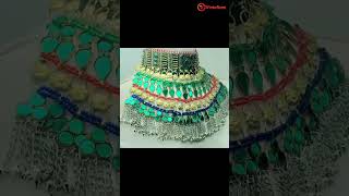 Handmade Tribal Spring Green Choker Necklace Showcase shorts jewelry [upl. by Bailie801]