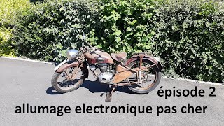 Allumage electronique moto ancienne épisode 2 quotpremier test sur routequot [upl. by Salakcin822]