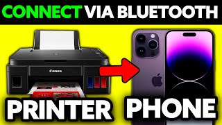 How To Connect Printer to Mobile Via Bluetooth 2024  Step by Step [upl. by Ahcsat]