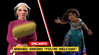 ENCANTO  Mirabel singing Moanas quotYoure Welcomequot  Tony Smeed  3DAnimationInternships [upl. by Sheley]