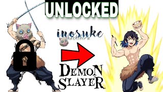 The Most funny Character inosuke finally unlocked in demon slayer game World [upl. by Cykana]