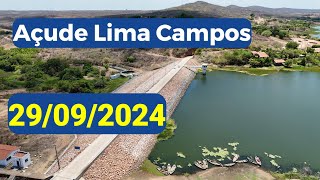 AÇUDE LIMA CAMPOS DADOS ATUALIZADOS HOJE 29092024  ICÓ CEARA [upl. by Einneb]