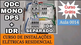 Quadro Distribuição Monofásico com Circuitos de DR Separado [upl. by Salter]