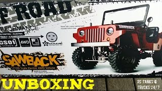 Gmade Sawback Unboxing  Scale RC Jeep Willy [upl. by Burrow568]