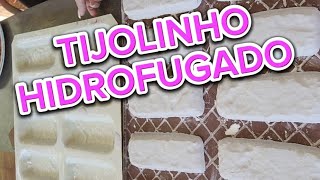 Como fazer tijolinhos de gesso hidrofugado  Gesso área externa [upl. by Suoirred980]