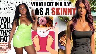 what I eat in a dayas a skinny [upl. by Akamahs]