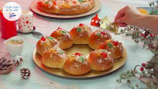 Roscón de Reyes casero con leche condensada  Recetas La Lechera [upl. by Nnahgem922]