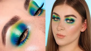 Colourful Spotlight Eye Tutorial  BPerfect Carnival 3 Love Tahiti Palette  For Hooded Eyes [upl. by Kenon]