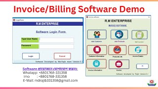 InvoiceBilling software Demo  Bangla [upl. by Nissensohn]