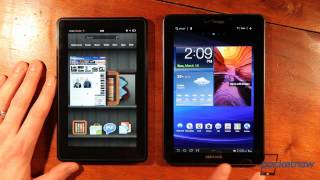 Verizon Samsung Galaxy Tab 77 LTE vs Kindle Fire iPad Galaxy Tab 101  Pocketnow [upl. by Euqinobe]