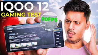 iQOO 12 90FPS Pubg Test With FPS METER  Better Then iPhones [upl. by Abita]