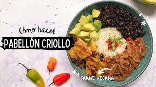 Cómo hacer PABELLON CRIOLLO venezolano🔥 Paso a paso  Receta de Carne desmechada vegana  Keke [upl. by Rosenquist]