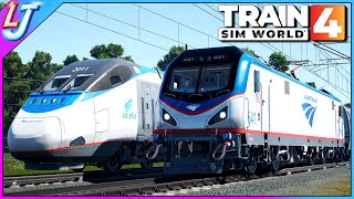 Train Sim World 4  American Amtrak Speed Test [upl. by Alegnaed]