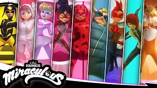 MIRACULOUS  💫 ALL TRANSFORMATIONS ☯️  SEASON 4  Miraculous [upl. by Rrats]