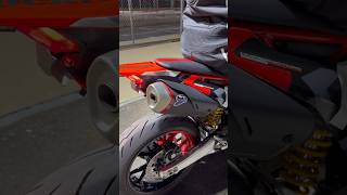 Volume up full Termignoniofficial exhaust system on the Ducati Hypermotard 698 RVE  ￼ [upl. by Adanama]