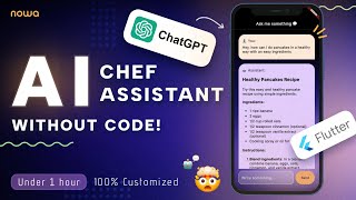 Build Without Code Flutter ChatGPT App with Custom Prompt using Nowa [upl. by Falo]