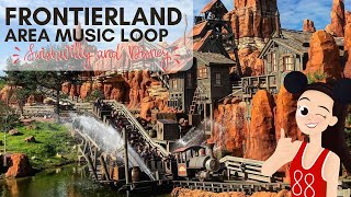 Frontierland Area Music Loop  Magic Kingdom  Disney Ambient Sounds [upl. by Yrruc]