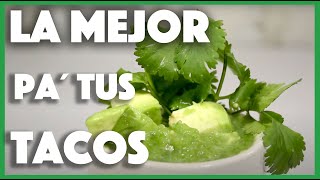 Salsa verde cruda  Cómo hacer salsa verde para tacos [upl. by Domini584]