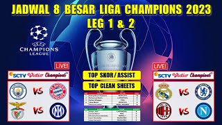 Jadwal Perempat Final Liga Champions 2023  MAN CITY vs MUNCHEN  REAL MADRID vs CHELSEA  UCL 2023 [upl. by Piscatelli23]