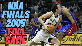 Detroit Pistons VS San Antonio Spurs  NBA Finals 2005 Game 2 [upl. by Ratcliff242]