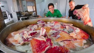 Extreme Chinese Food  JACUZZI MUTTON in Xi’an China [upl. by Aciria]