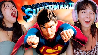 Foreign Girls React  Superman II  First Time Watch [upl. by Acirred]