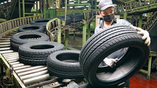 Satisfying Process of CRS Car Tires Mass Production  CRS汽車輪胎量產工廠  Taiwan Tire Factory [upl. by Savory193]