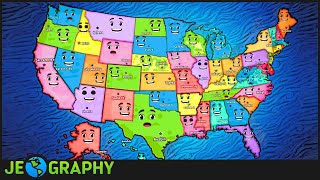 50 States Song with Lyrics  States amp Capitals of the USA For Kids [upl. by Sherard]