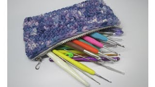 Cómo hacer ESTUCHE  CARTUCHERA a Crochet  PRINCIPIANTES [upl. by Elleirol]