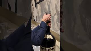 Opening amp decanting a 13 liter bottle of Monfortino 1955🫢 dosiosommelier [upl. by Vez]