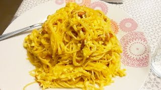 Recette des pates à la carbonara [upl. by Atiuqrahc]