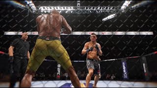 Nick Diaz vs Anderson Silva  RANKED  EA UFC 3 [upl. by Narmi443]