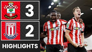 HIGHLIGHTS Southampton 32 Stoke City  Carabao Cup [upl. by Abita454]