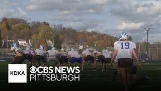 Girl on Pennsylvania high school football team breaks school record [upl. by Arak]