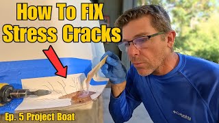 HOW TO FIX GELCOAT STRESS CRACKS [upl. by Nwahsal]