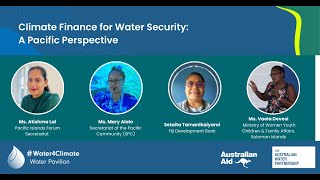 COP29  Climate Finance for Water Security A Pacific Perspective [upl. by Peery]