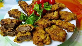 Говяжья печень за 3 минуты цыганка готовит Печень в кляре Gipsy cuisine [upl. by Jopa463]