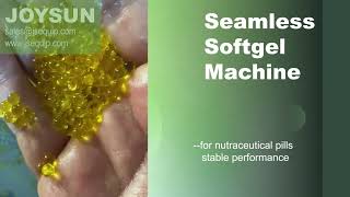 Seamless Softgel Machine to make micro softgel capsules [upl. by Ybsorc83]